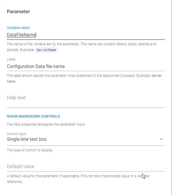 Data file name