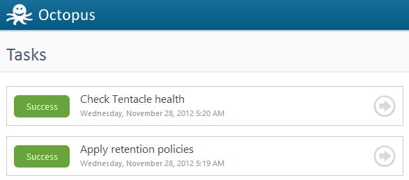 Tasks page