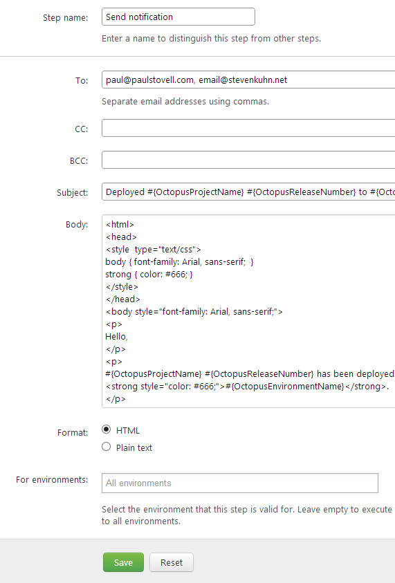 Sending email