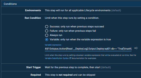 Run condition