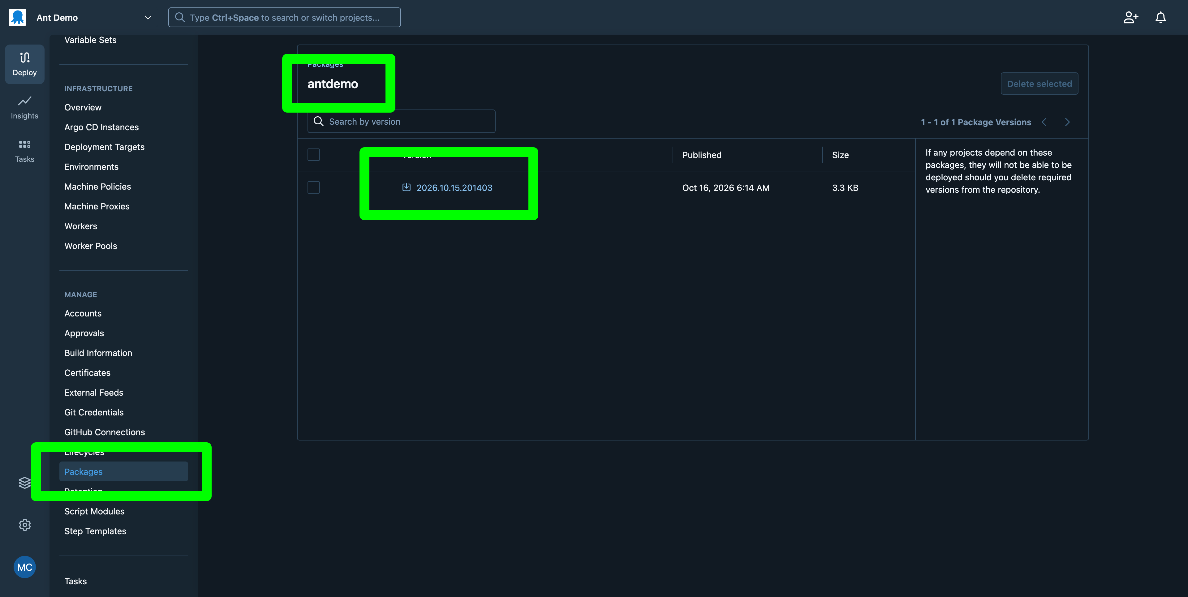 Built-in feed