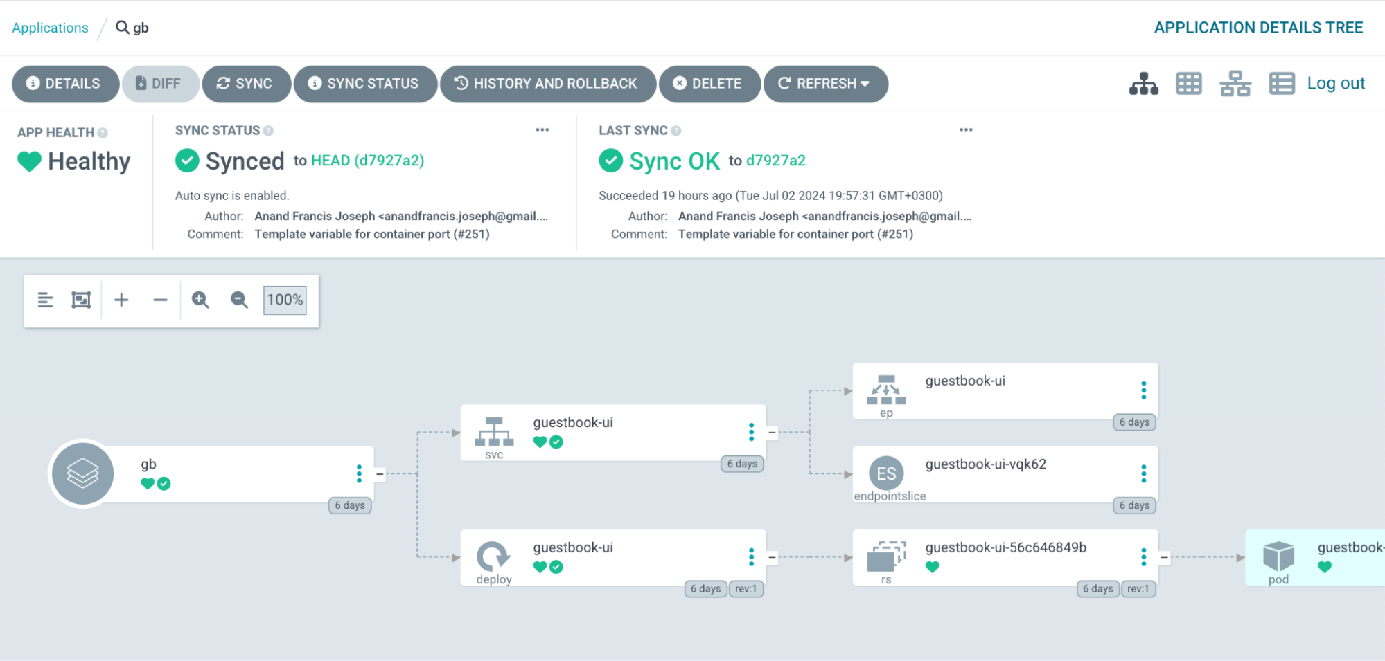 Moving applications between instances