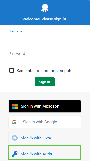 Octopus Deploy login screen showing the OpenID Connect authentication option