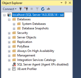 Ssms successful connection to sql linux