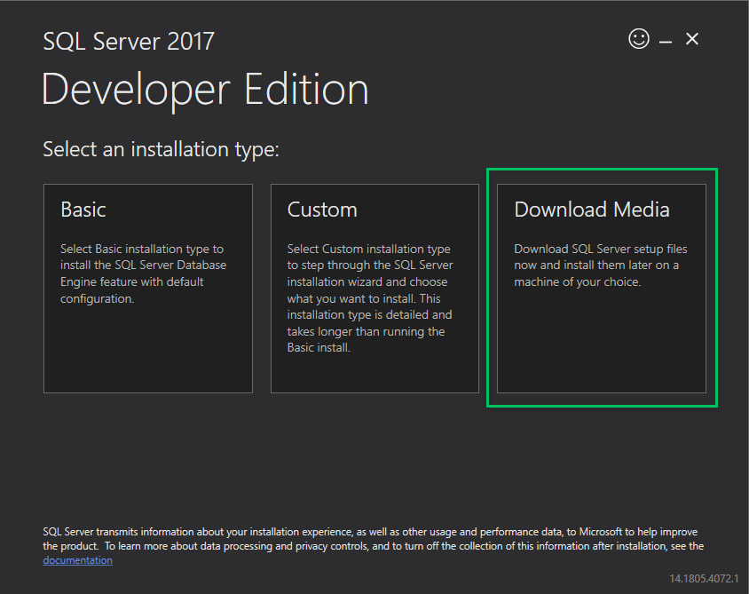 Sqlserverinstallerdownloadmedia