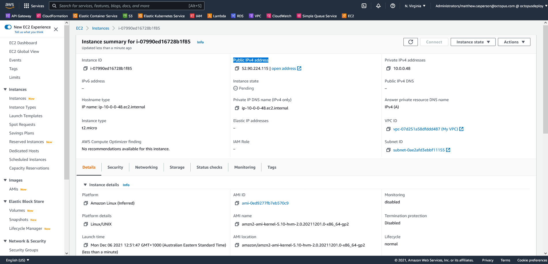 EC2 public IP