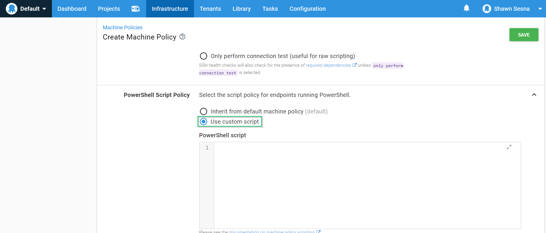 Machine policy powershell