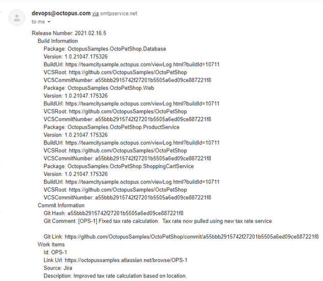 Email message
