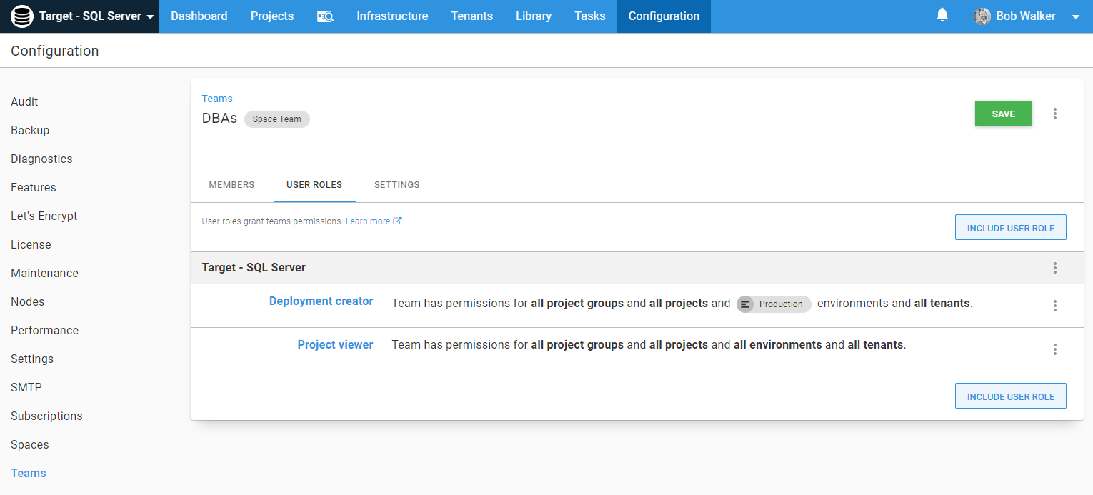 Dba permissions