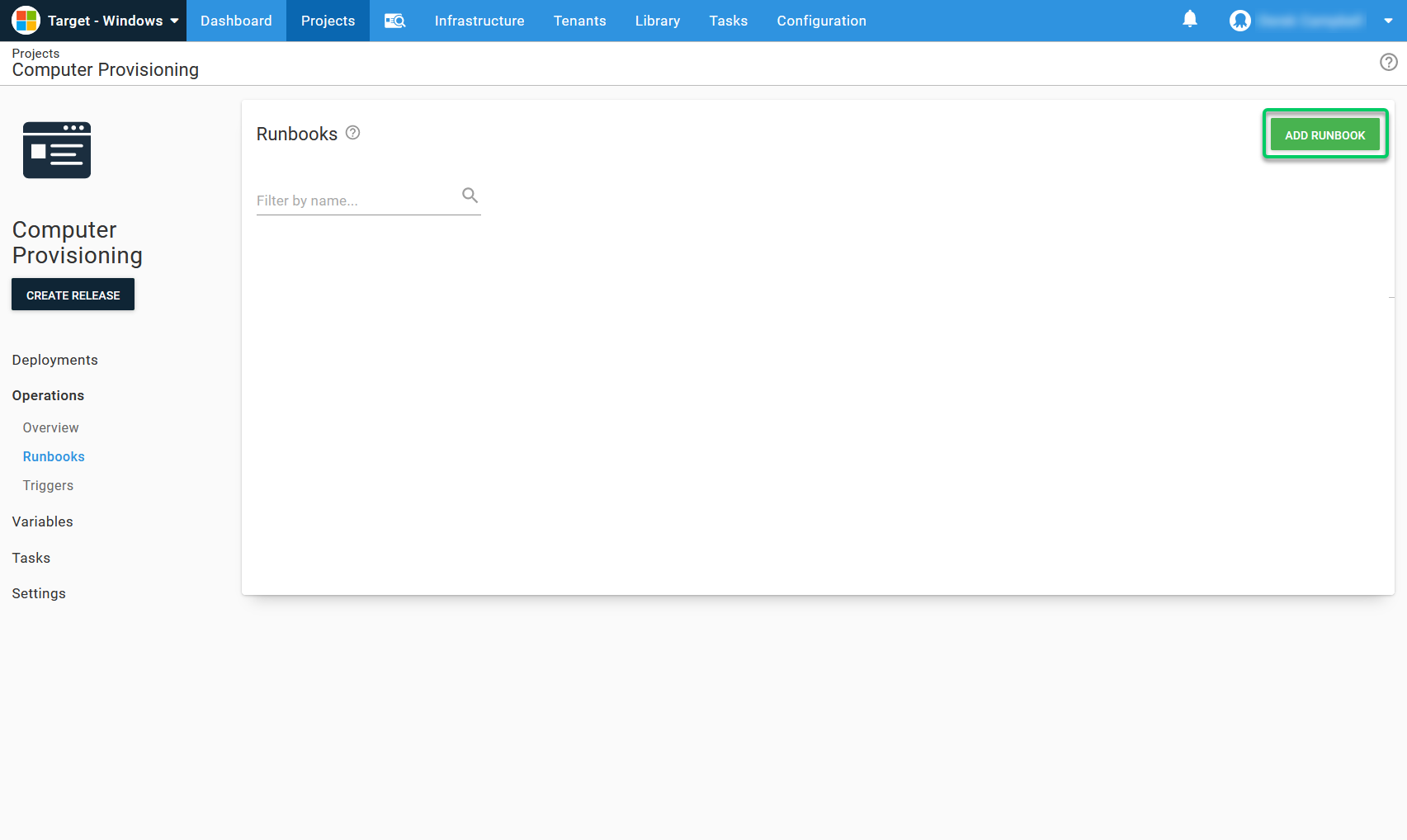 Adding a runbook