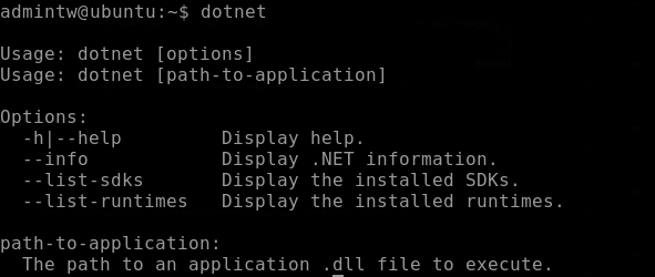 dotnet command