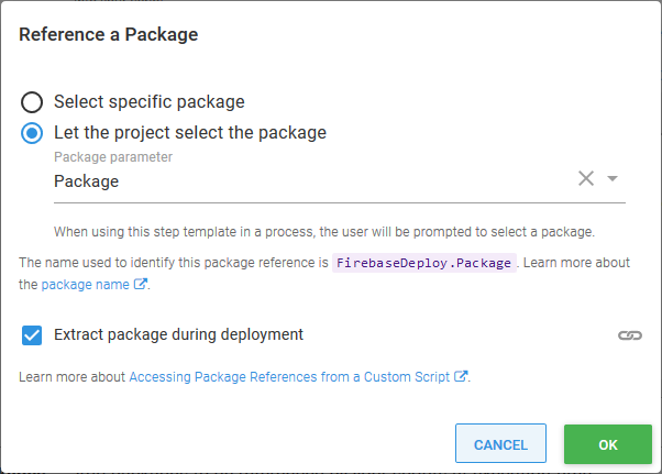 Referenced package
