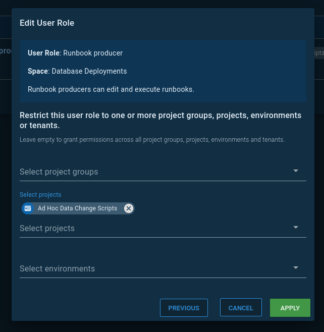 Adhoc dba permissions