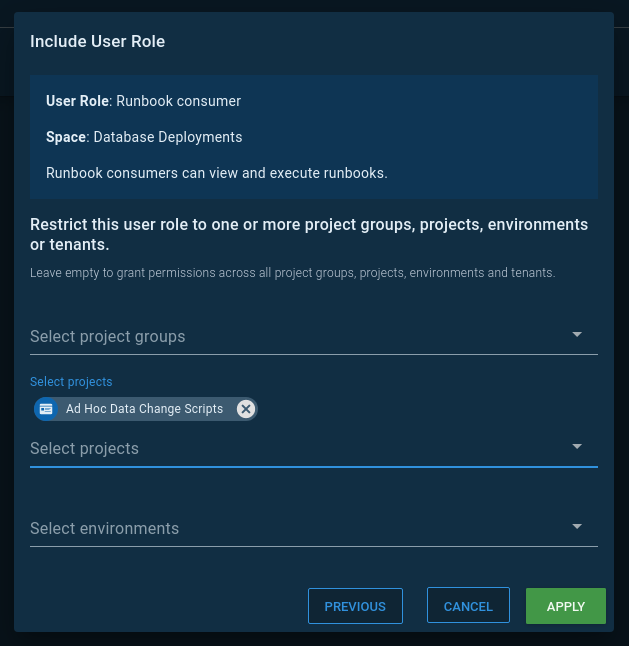 Adhoc developer permissions