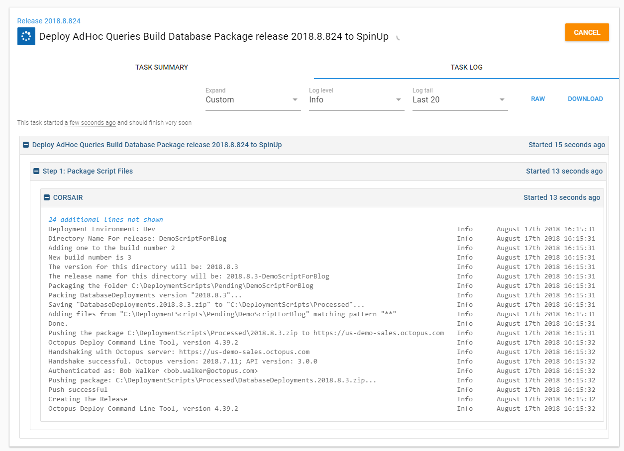 Adhoc demo build package