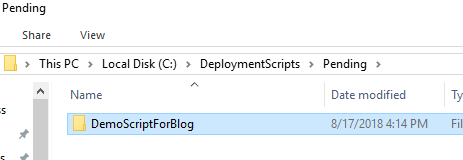 Adhoc demo hot folder