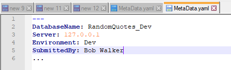 Adhoc demo metadata