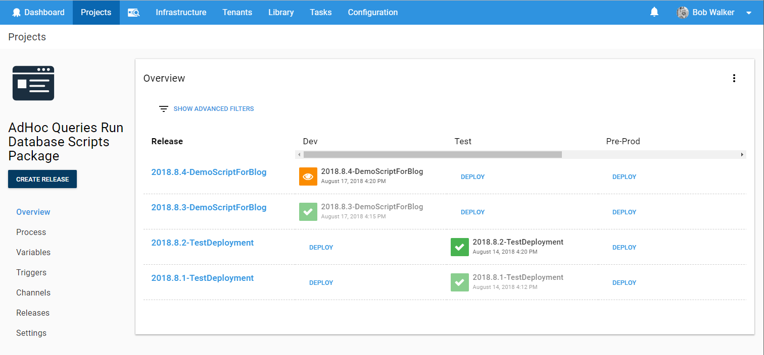 Adhoc demo new deployment