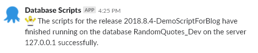 Adhoc demo slack success
