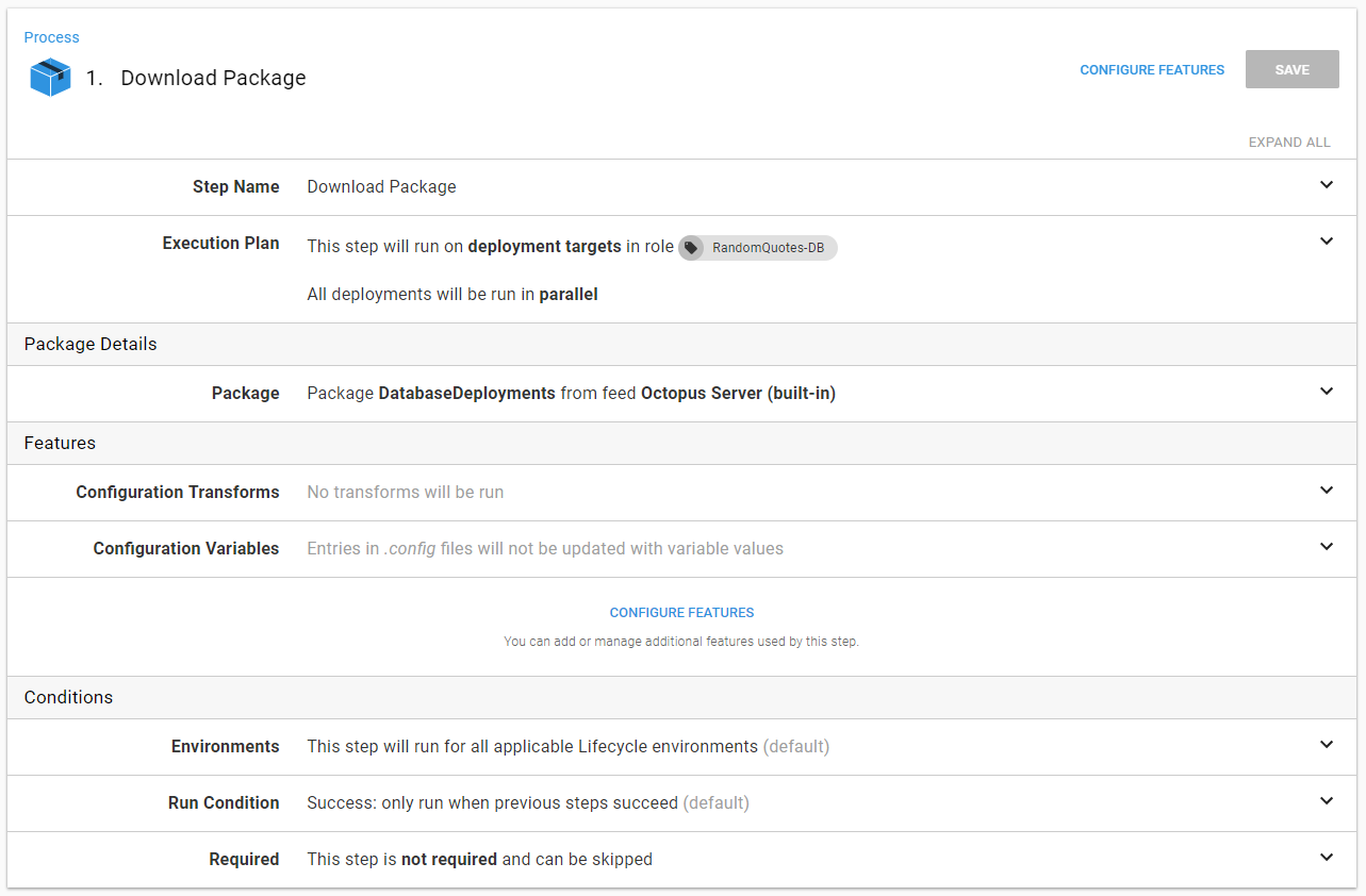 Adhoc octopus run database package download package