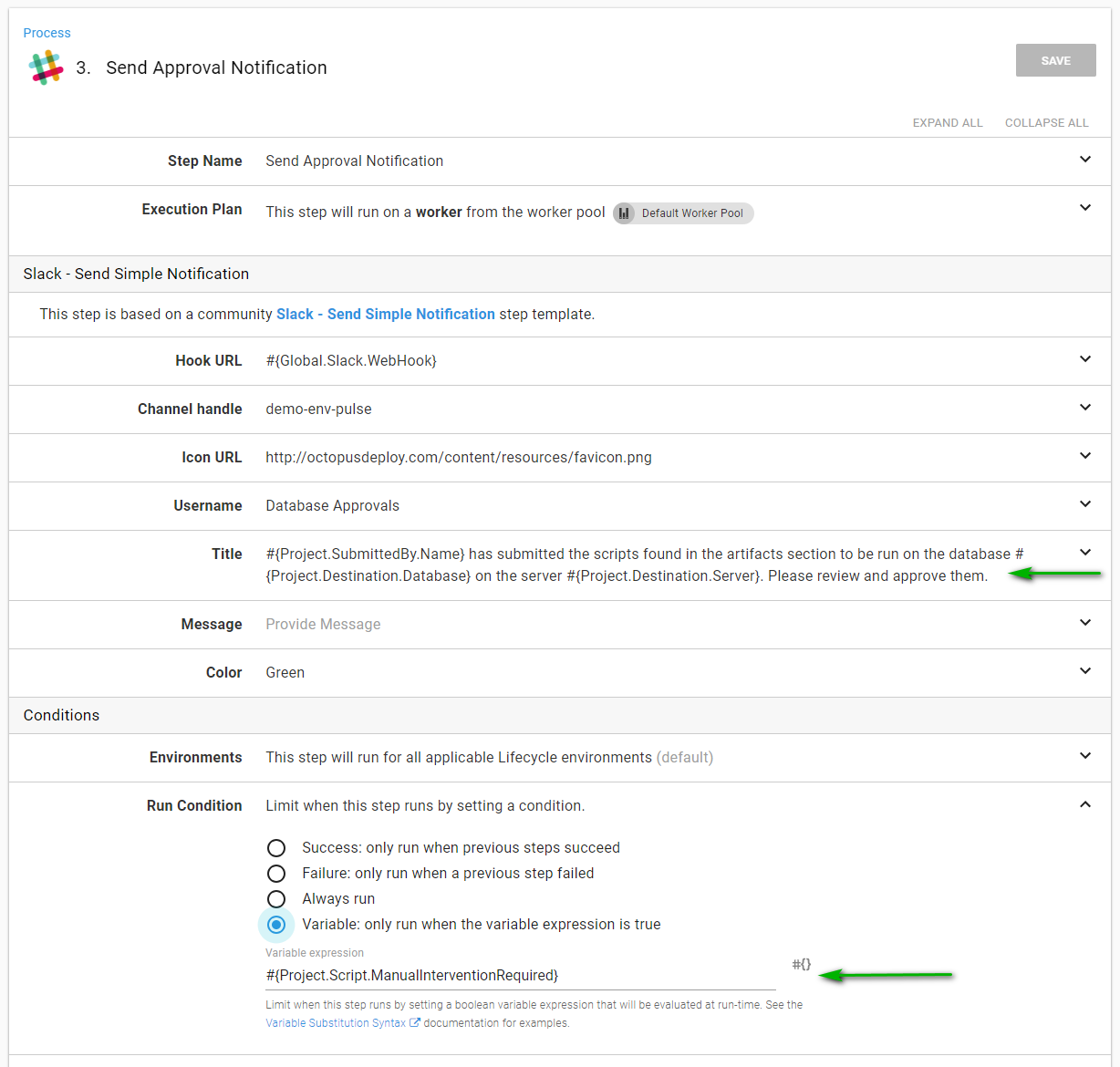 Adhoc octopus run database package notifications