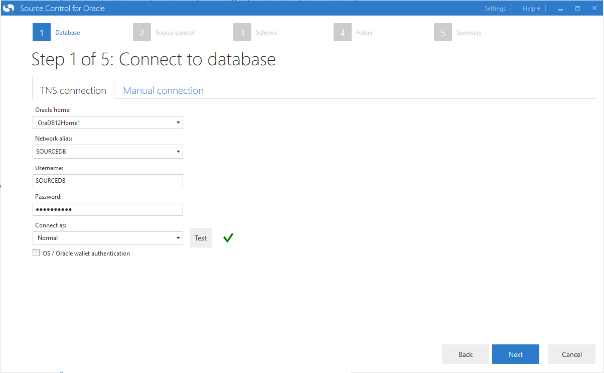 Redgate configure connection