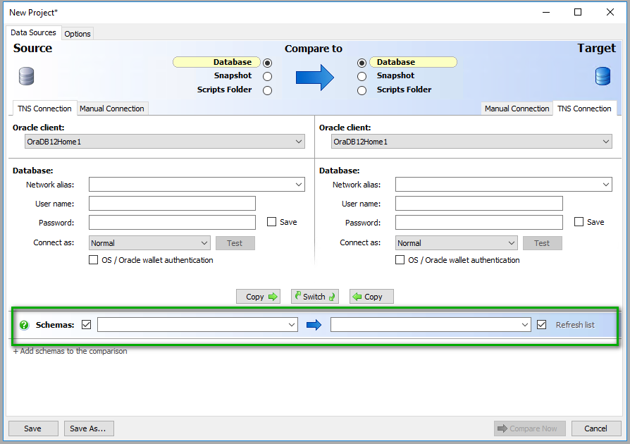 Redgate oracle schema compare