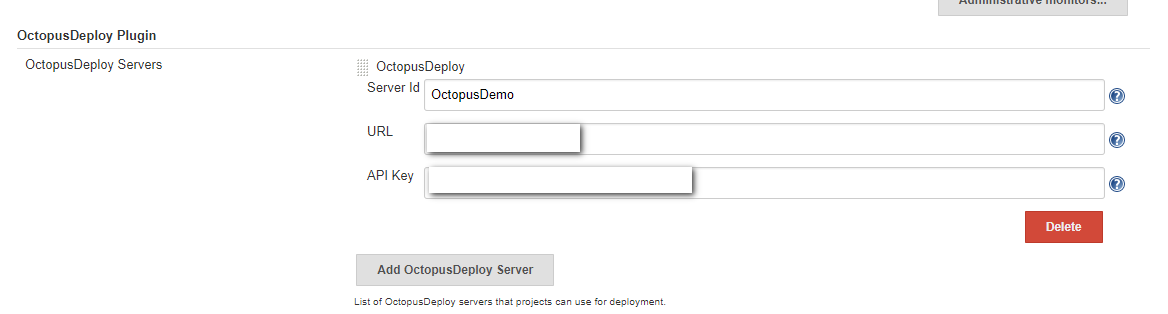 Jenkins add octopus server