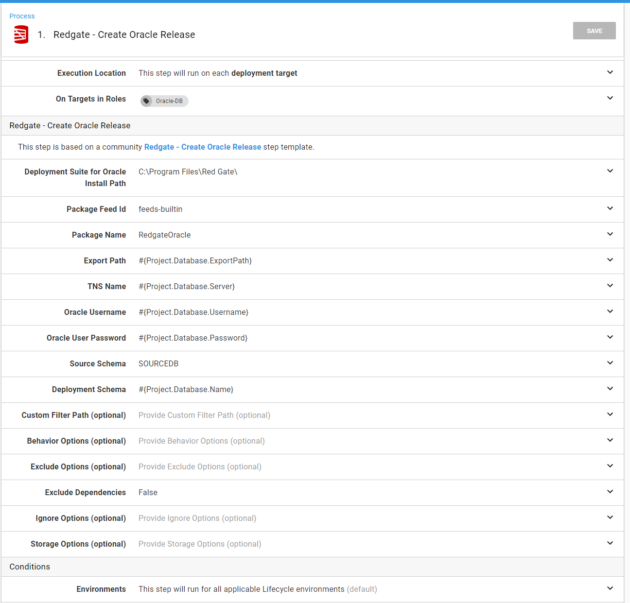 Octopus create oracle release updated