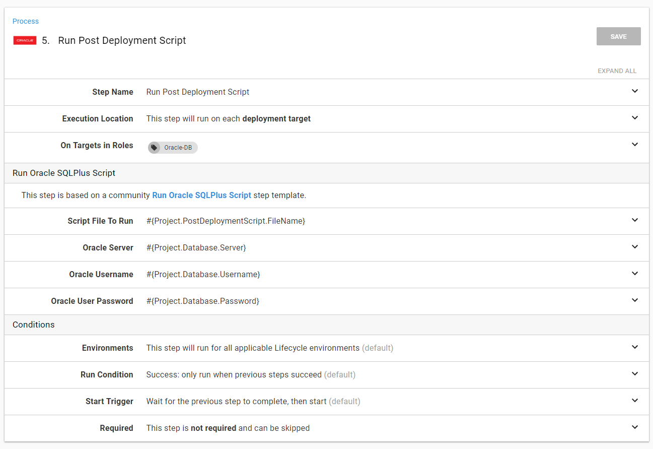 Octopus run postdeployment script