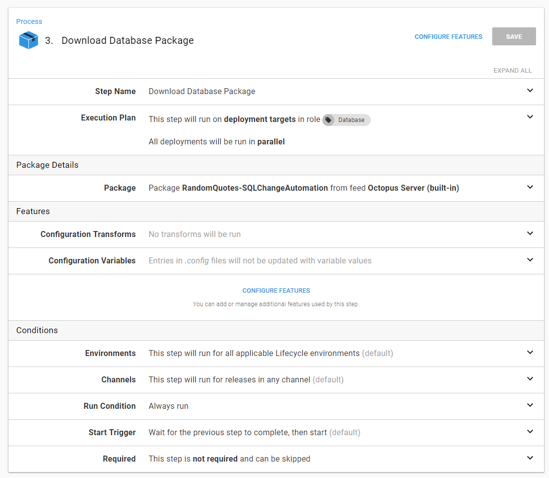 Octopus database download package
