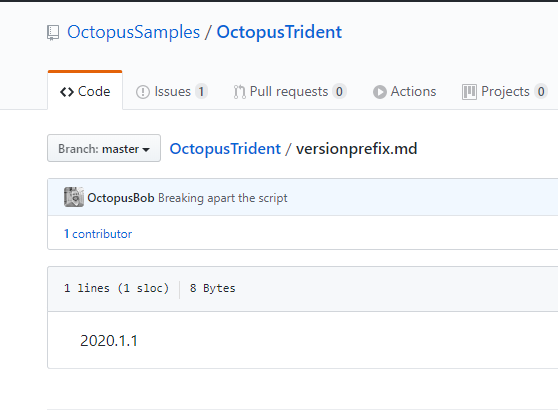 Version prefix file