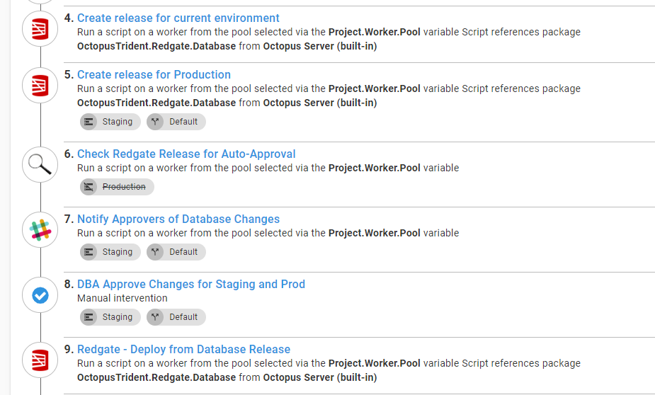 Create approve deploy delta scripts