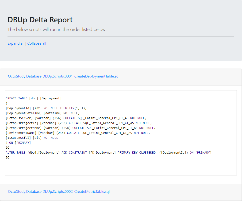 Db htmlreport