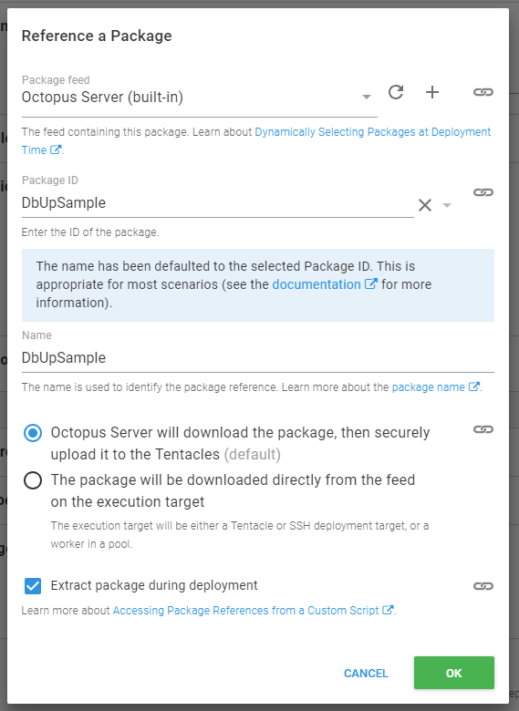 Octopusdeploy addpackagereferencemodal