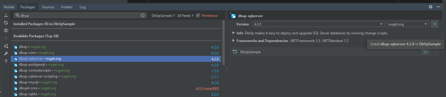 Rider selectingdbuppackage