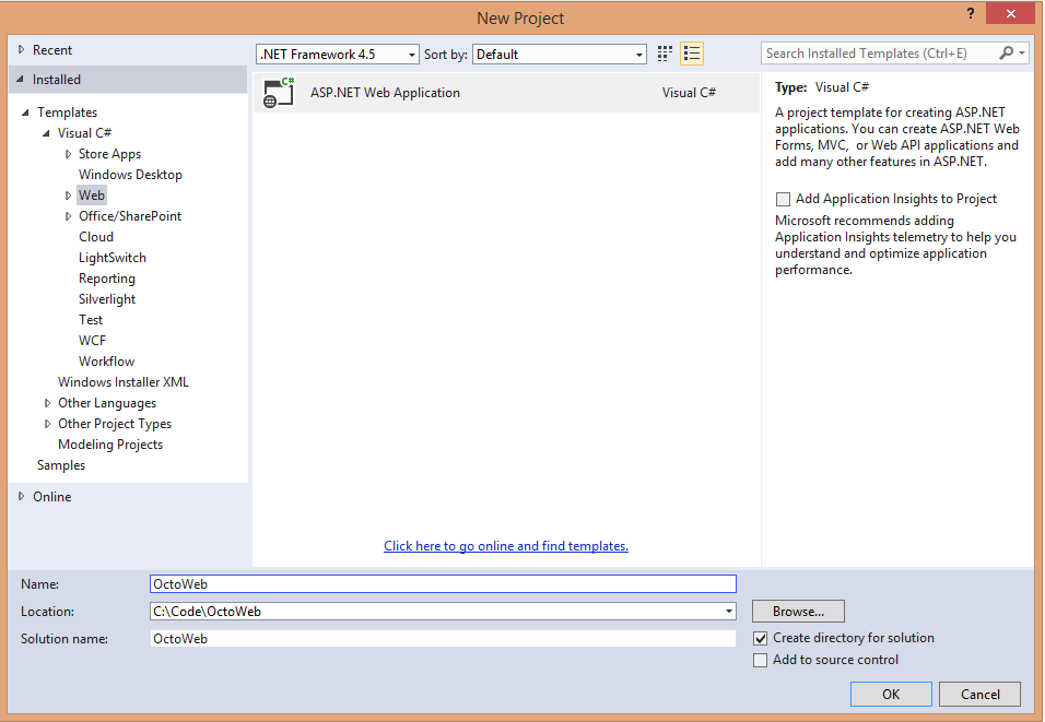 Create New Project