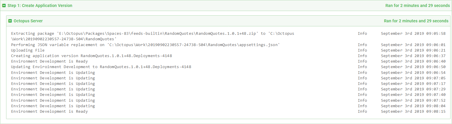 Deployment dev