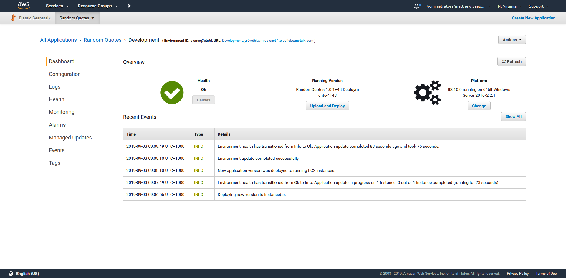 Environment deployment