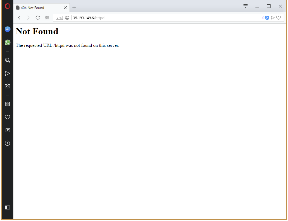 Kubernetes httpd error