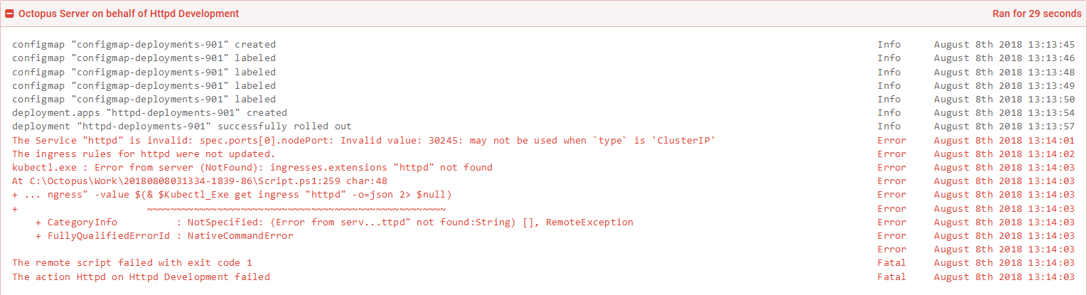 Kubernetes nodeport error