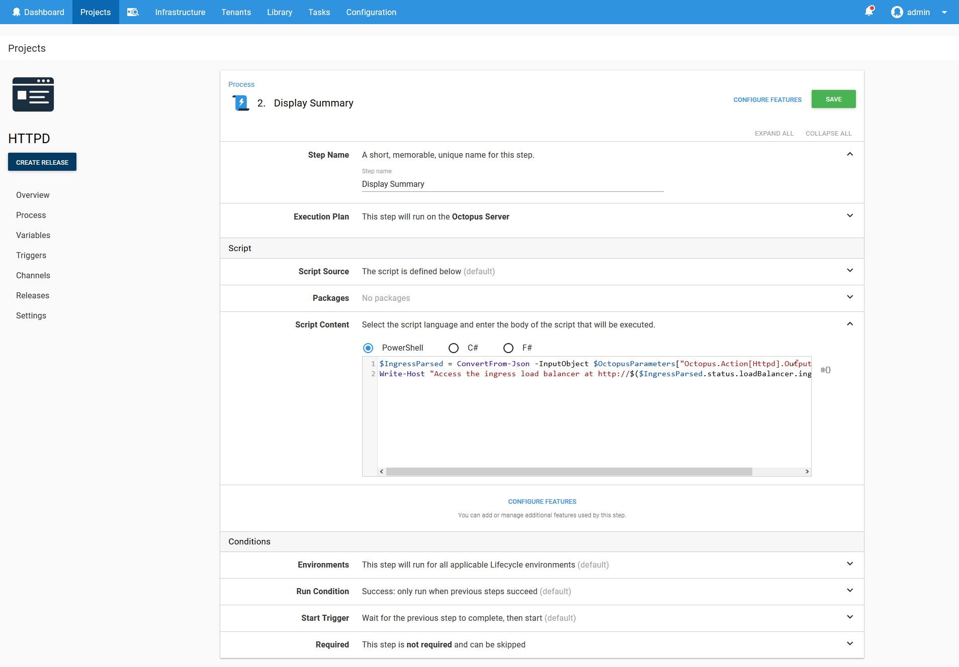 Kubernetes script summary