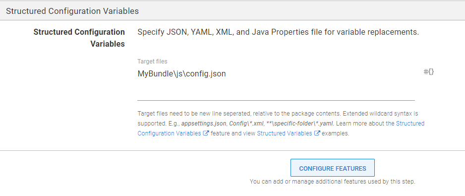 config variables 2