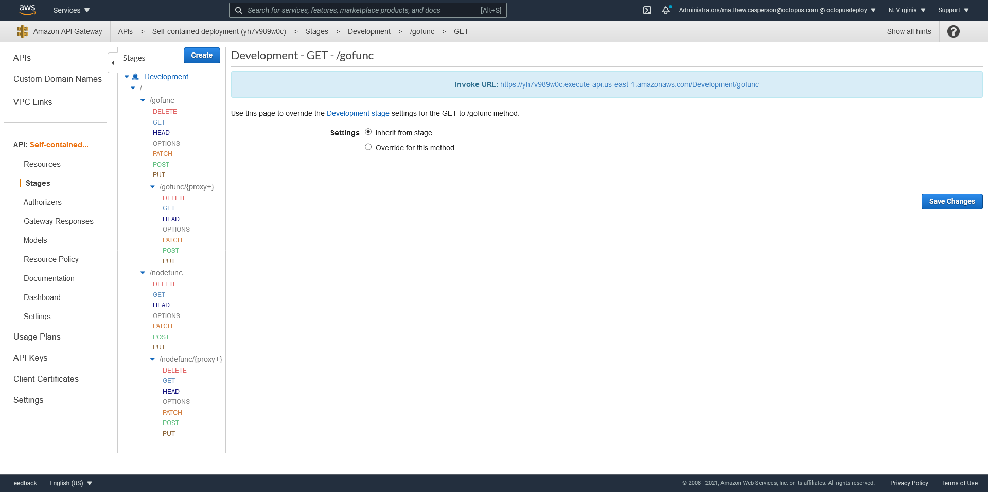 Api gateway development shared
