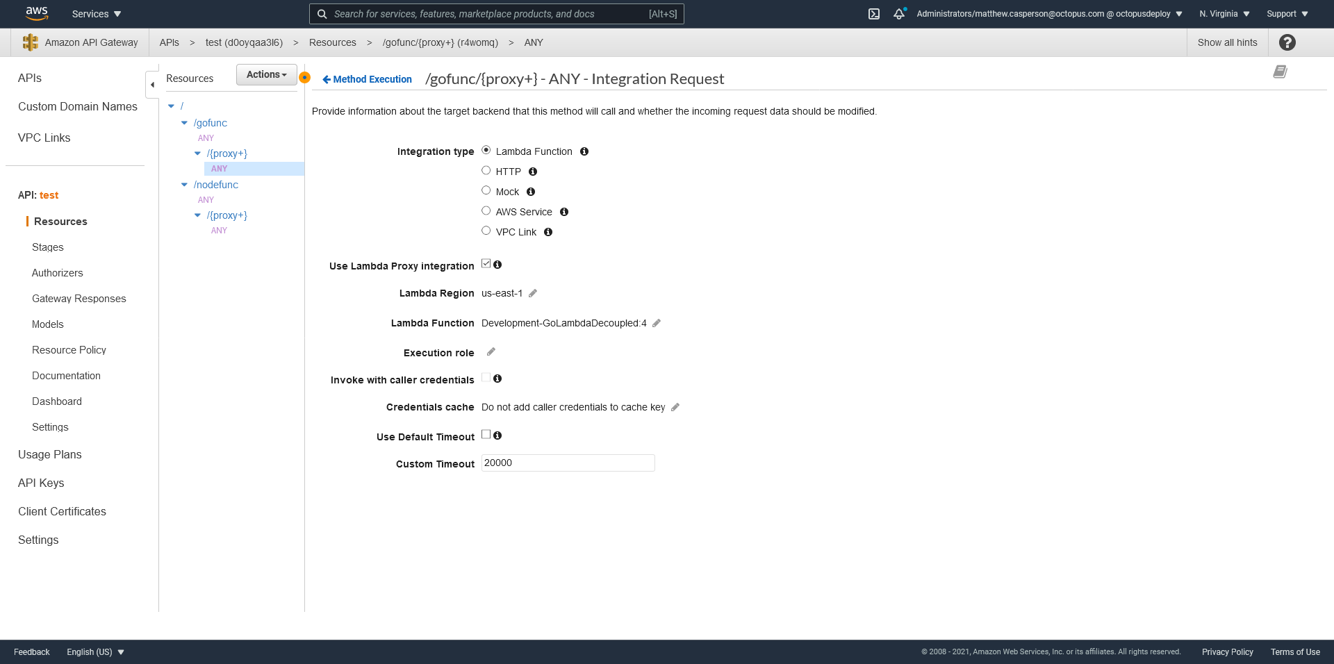 Decoupled gateway