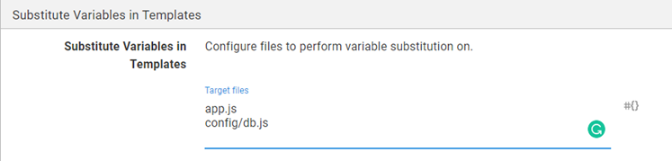 Octopus nginx substitute variables