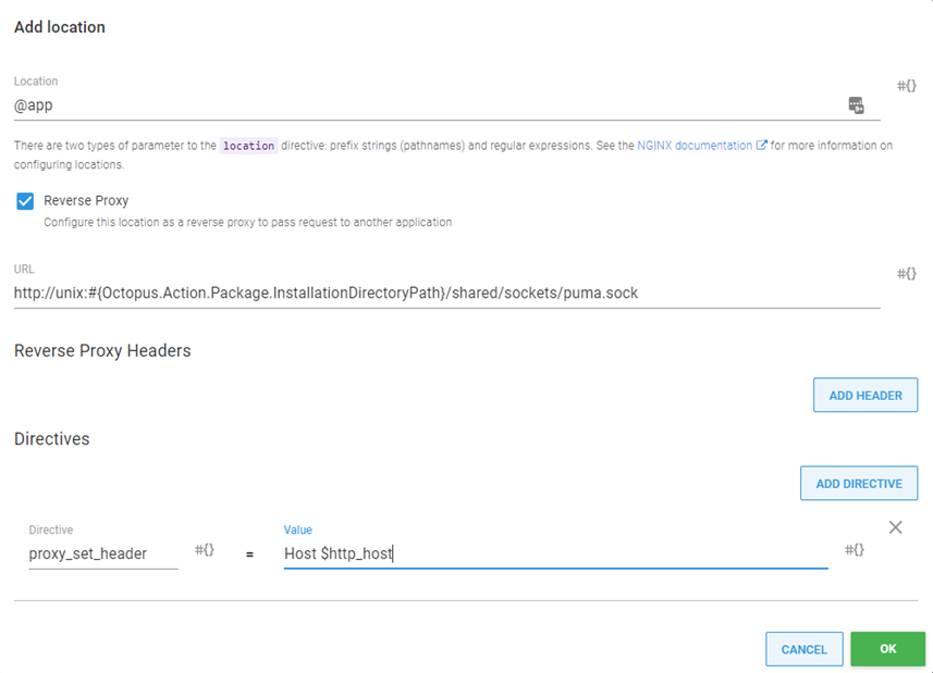 Octopus nginx location2