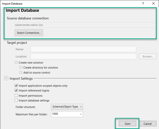 Visual studio connect database