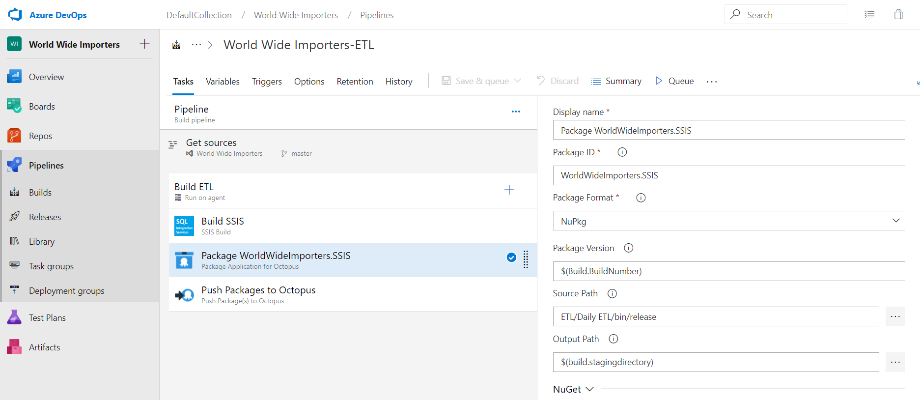 Ado package task