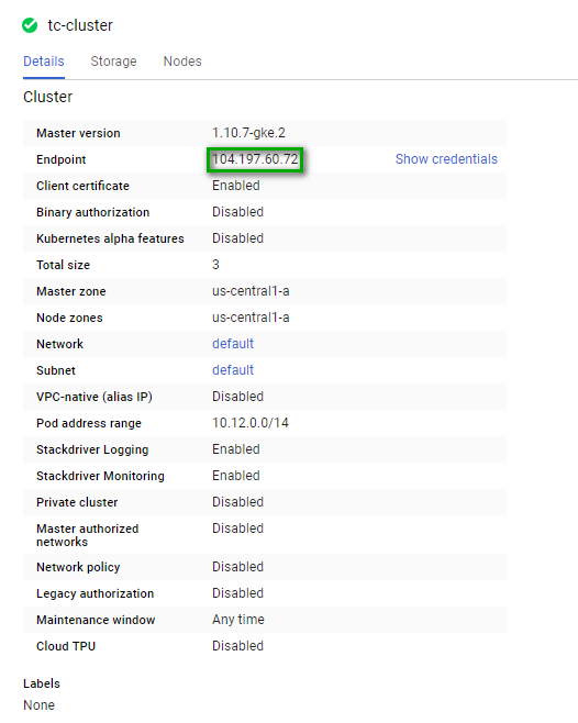 Gcp sample k8s overview